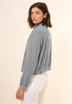 Veste courte en seersucker