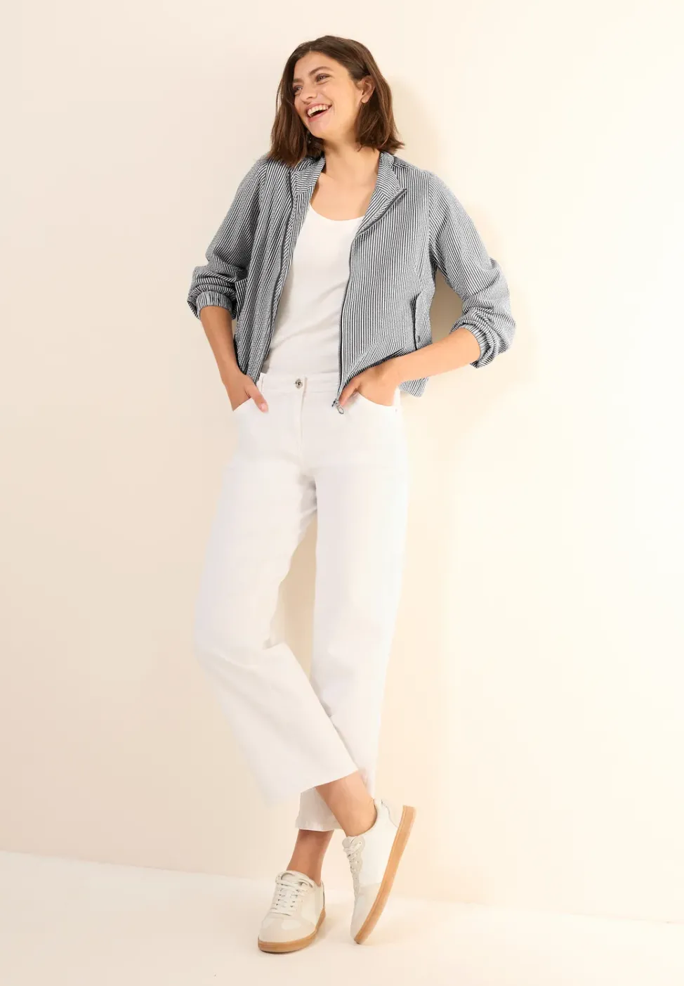 Veste courte en seersucker