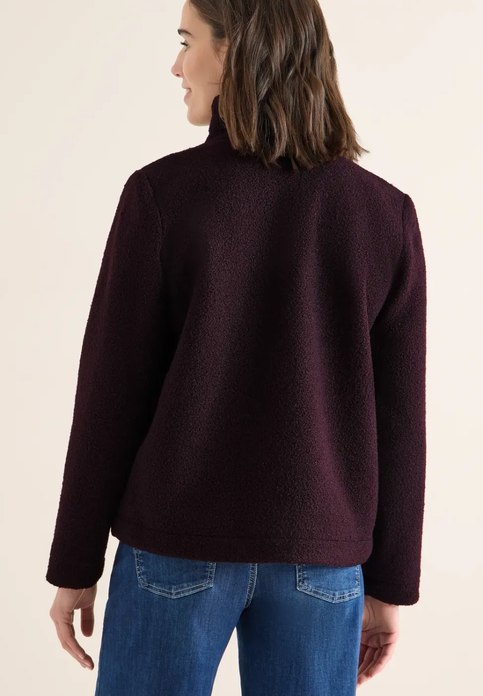 Veste courte en teddy