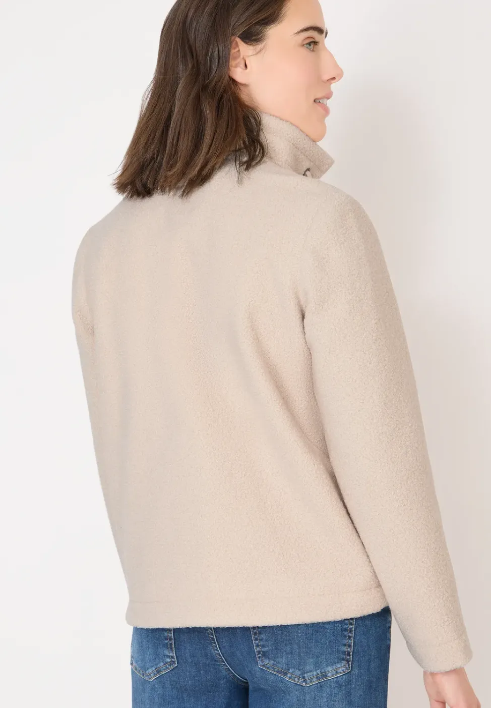 Veste courte en teddy