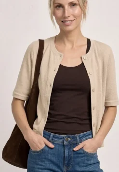 Veste courte en tricot