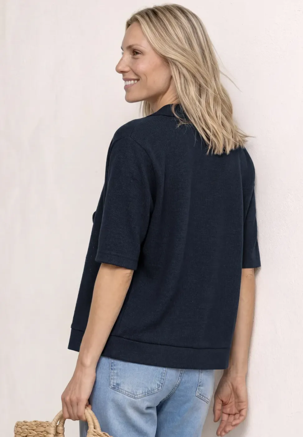Veste courte en tricot