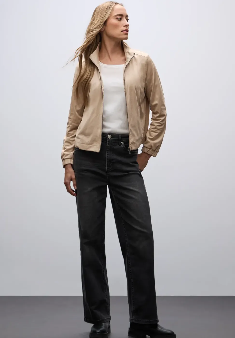 Veste courte en velours