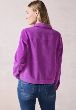 Veste courte en velours côtelé