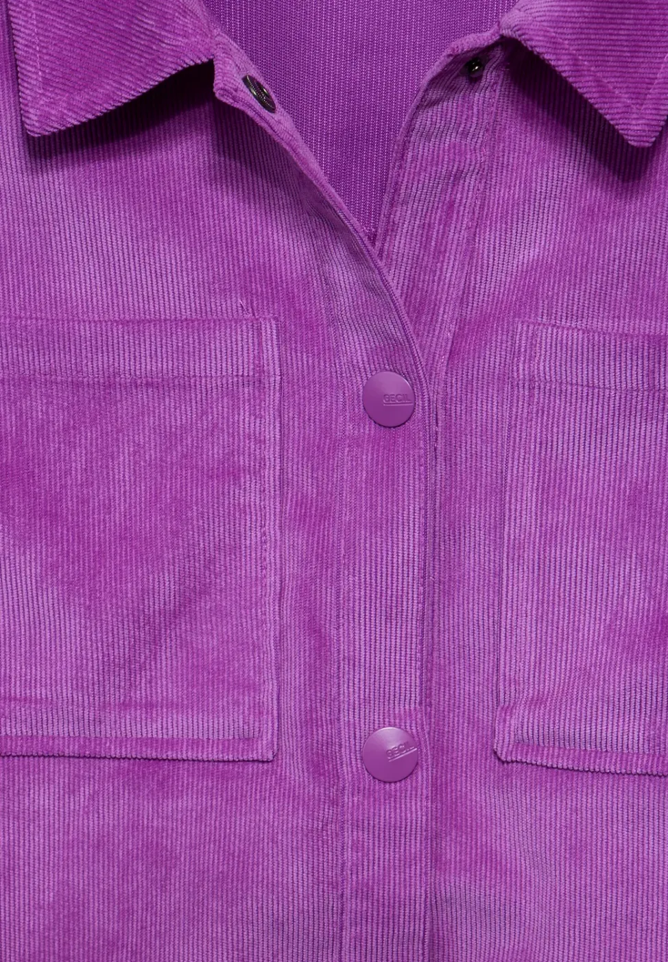 Veste courte en velours côtelé