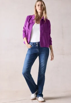 Veste courte en velours côtelé
