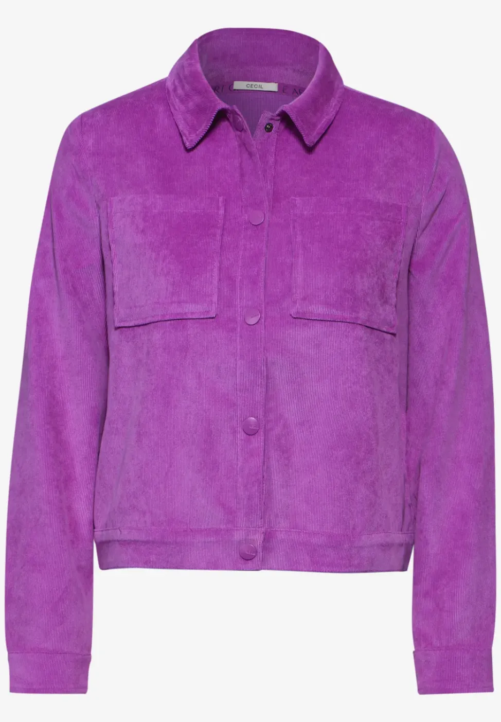 Veste courte en velours côtelé