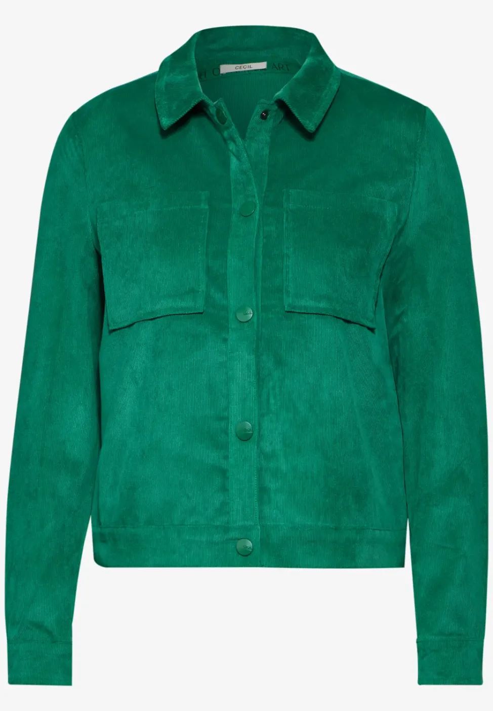 Veste courte en velours côtelé