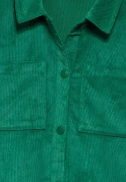 Veste courte en velours côtelé