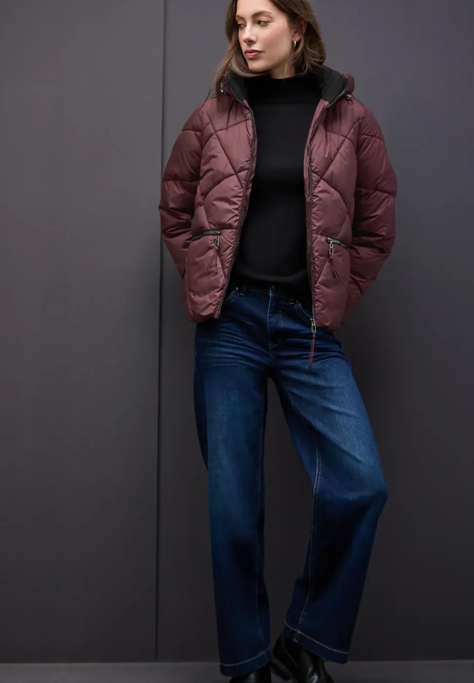 Veste courte matelassée