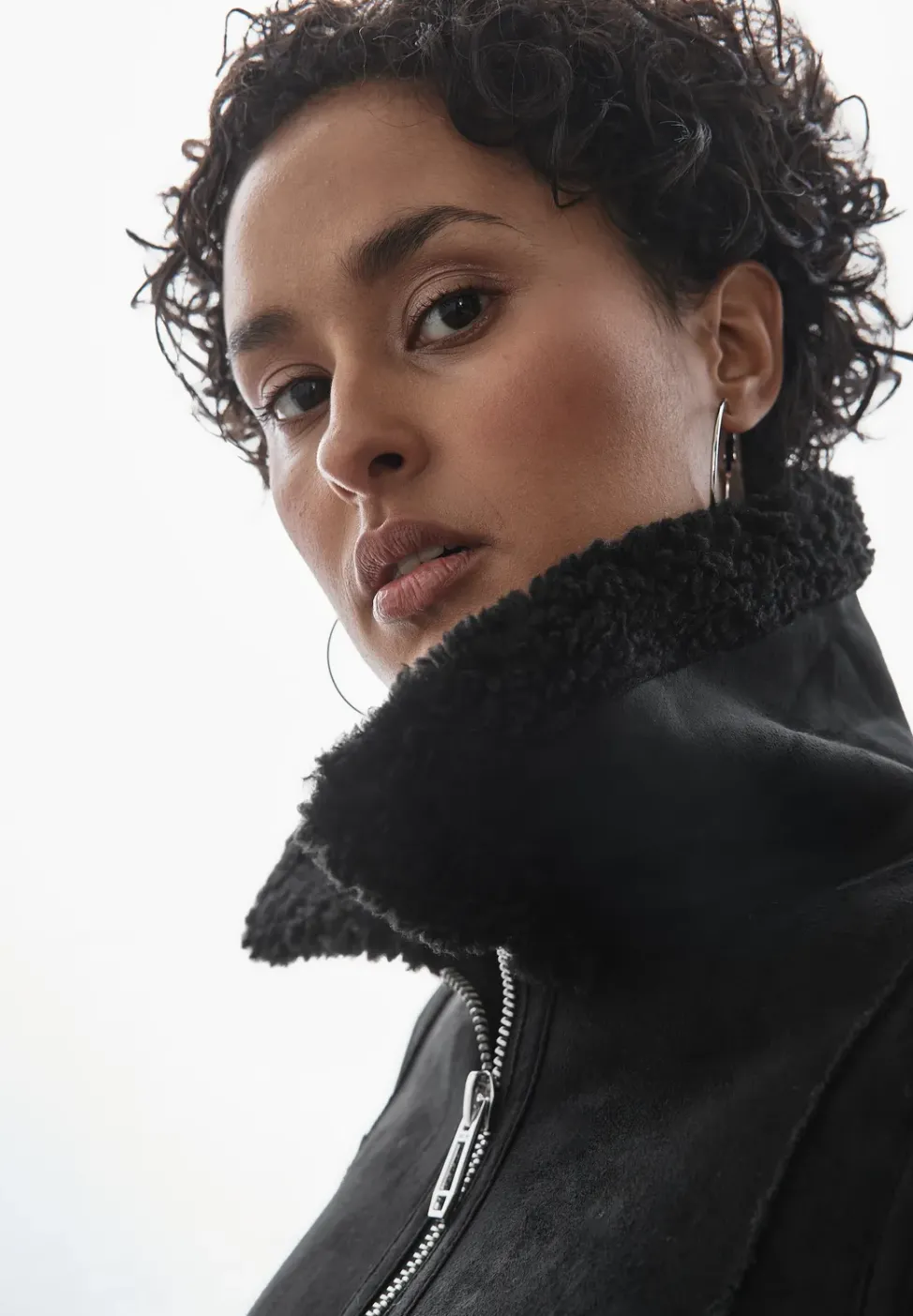 Veste courte teddy