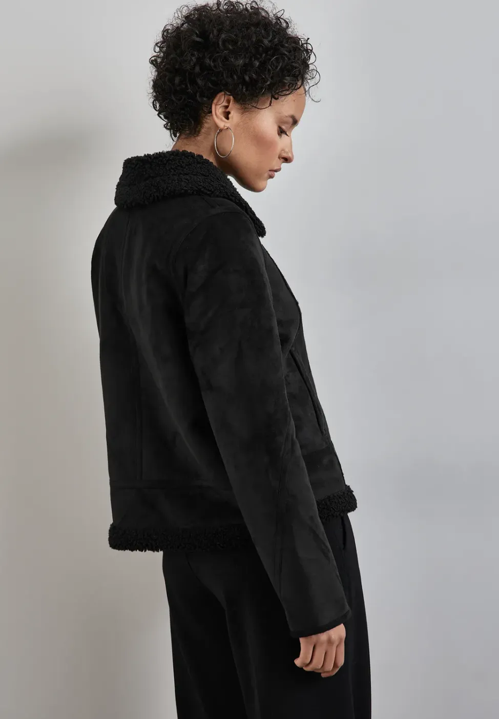 Veste courte teddy