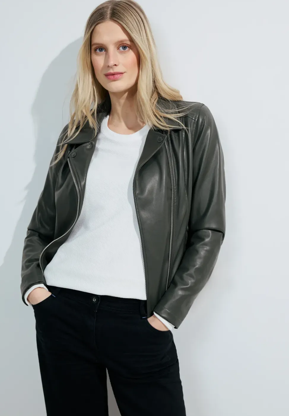 Veste de motard en PU