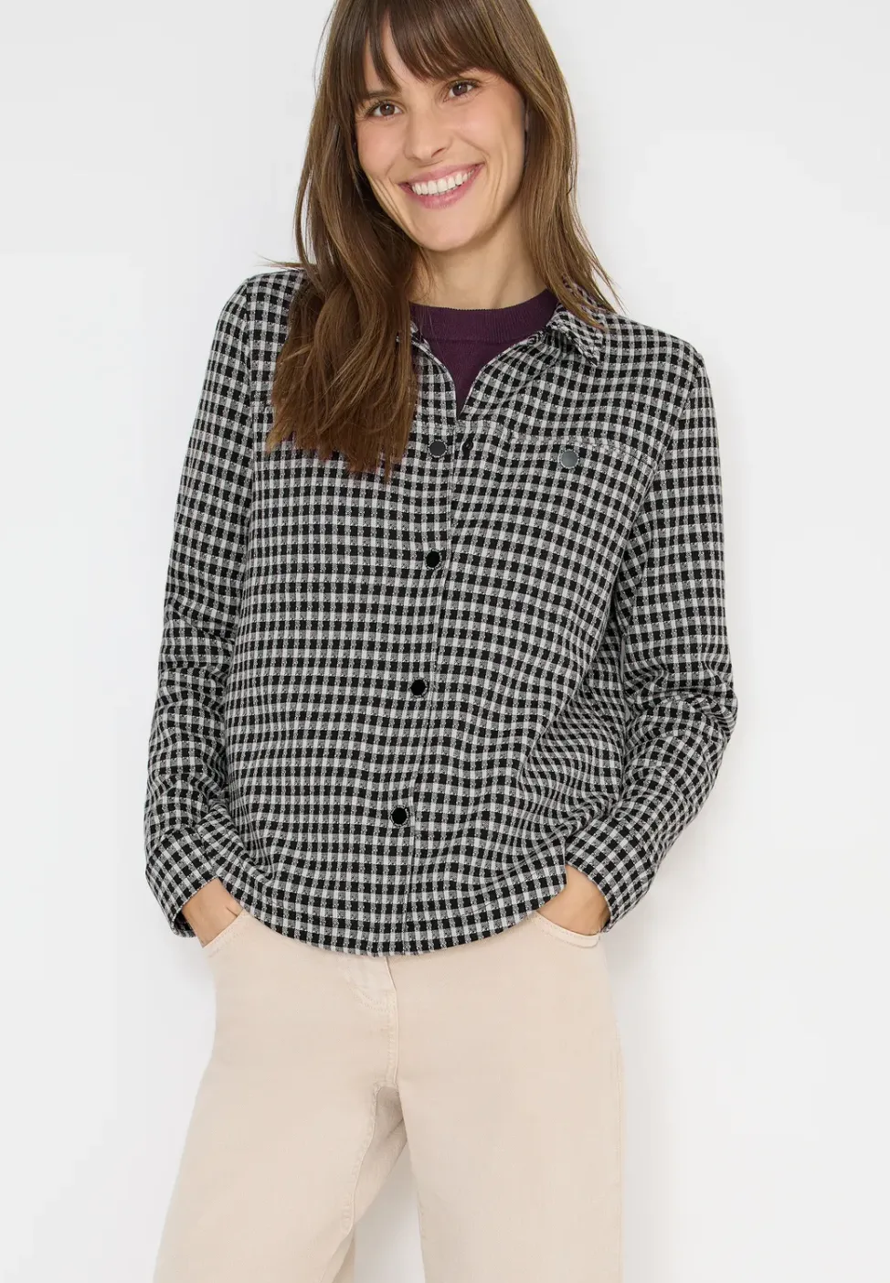 Veste d'intérieur Jacquard Check