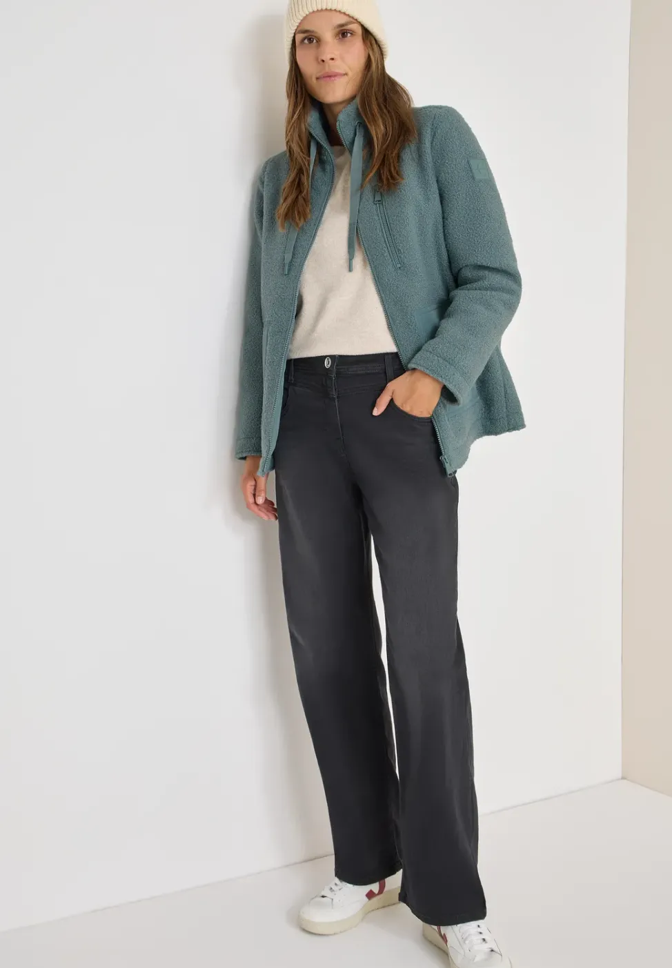 Veste douillette avec détails