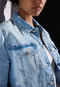Veste en jean au look bleached