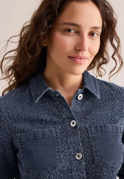 Veste en jean au look bouclé