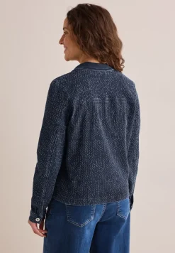 Veste en jean au look bouclé