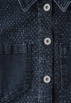 Veste en jean au look bouclé