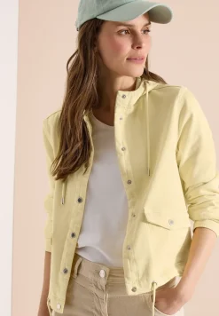 Veste en jean avec capuche et boutons