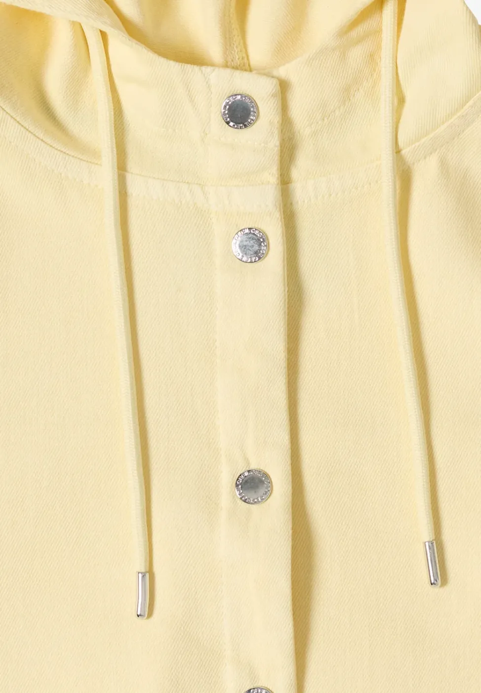 Veste en jean avec capuche et boutons