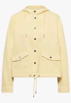 Veste en jean avec capuche et boutons
