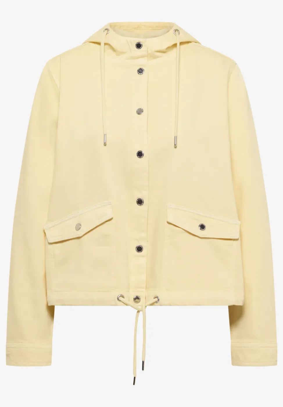 Veste en jean avec capuche et boutons