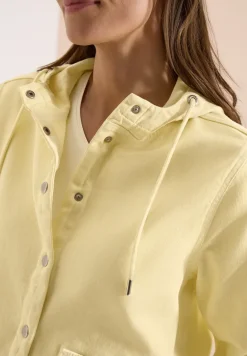 Veste en jean avec capuche et boutons