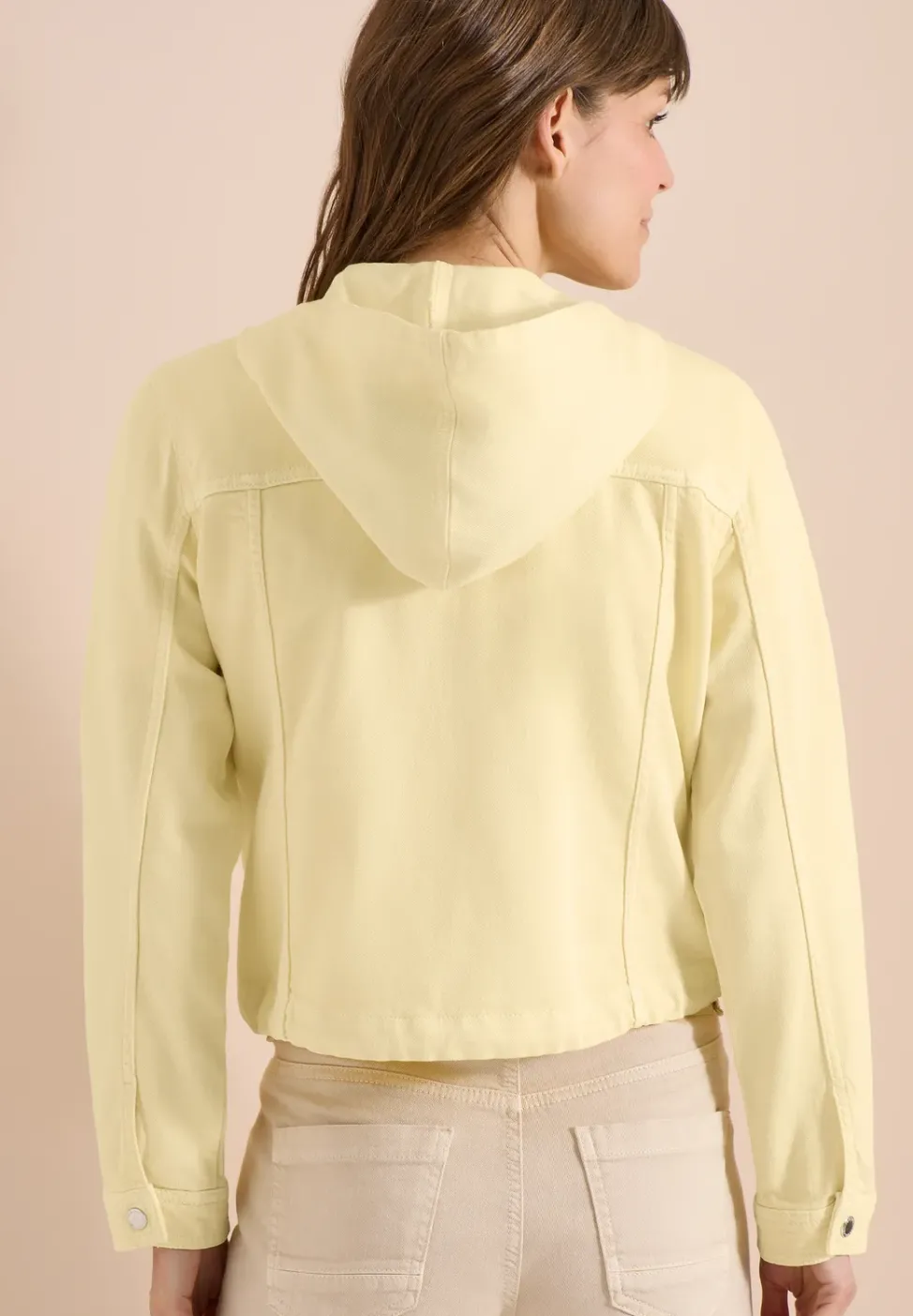 Veste en jean avec capuche et boutons