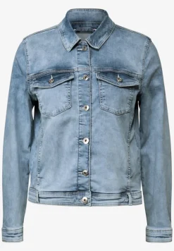 Veste en jean avec fermeture à boutons