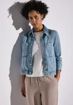 Veste en jean avec poches poitrine