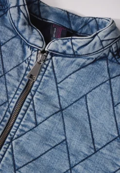 Veste en jean matelassée