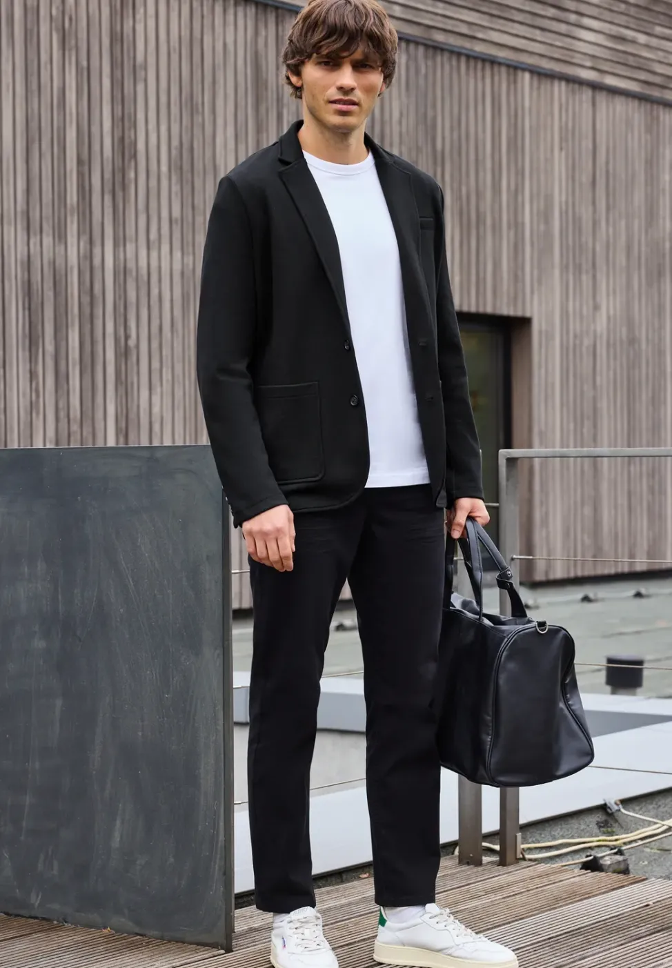 Veste en jersey piqué