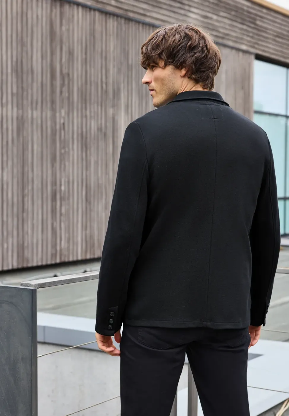 Veste en jersey piqué