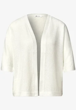 Veste en maille pailletée à manches courtes