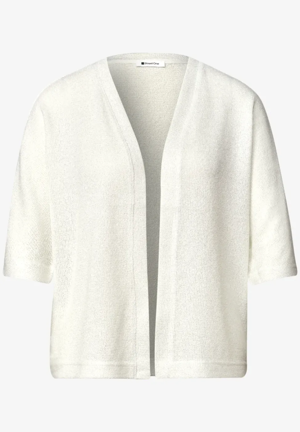 Veste en maille pailletée à manches courtes