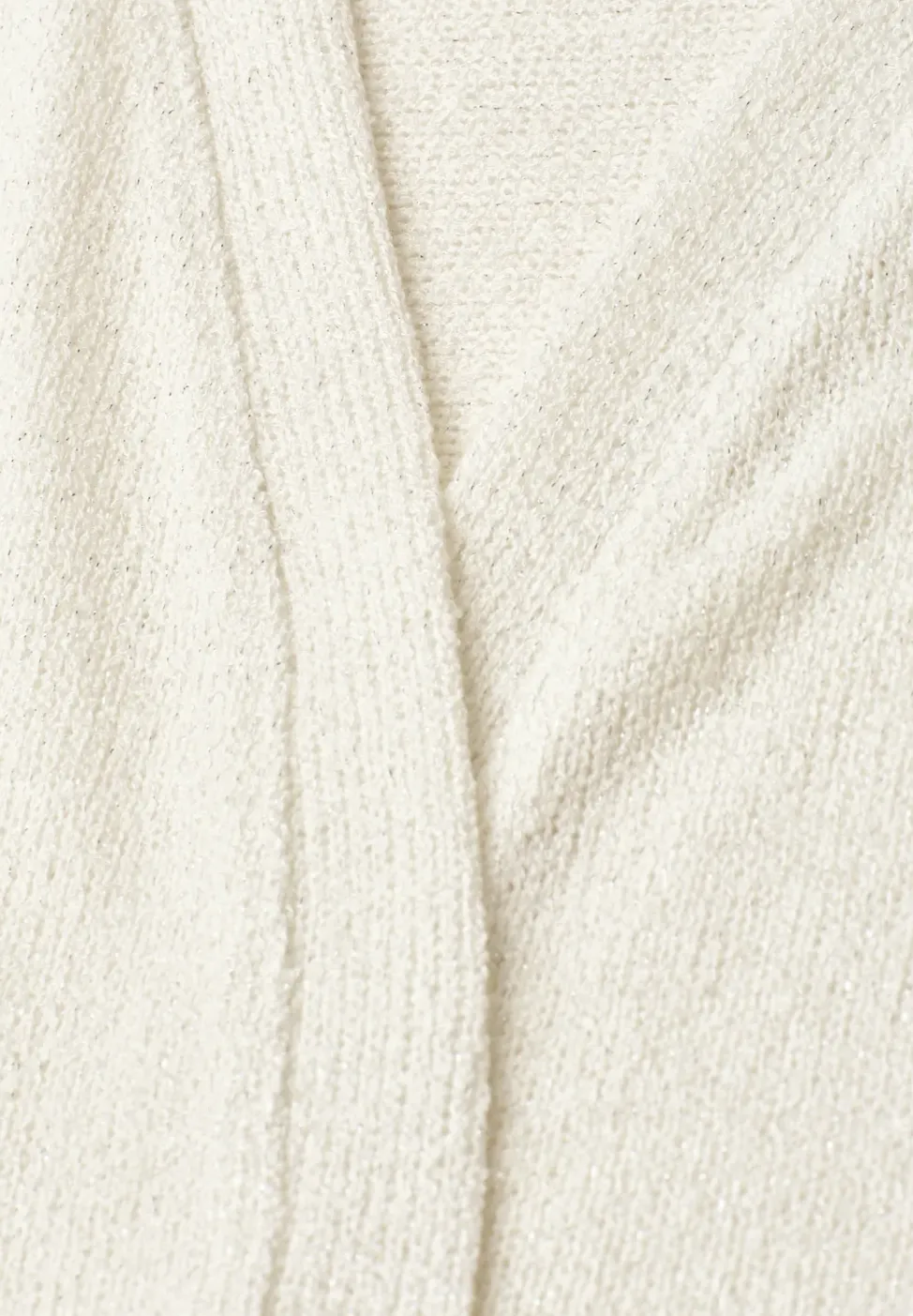 Veste en maille pailletée à manches courtes