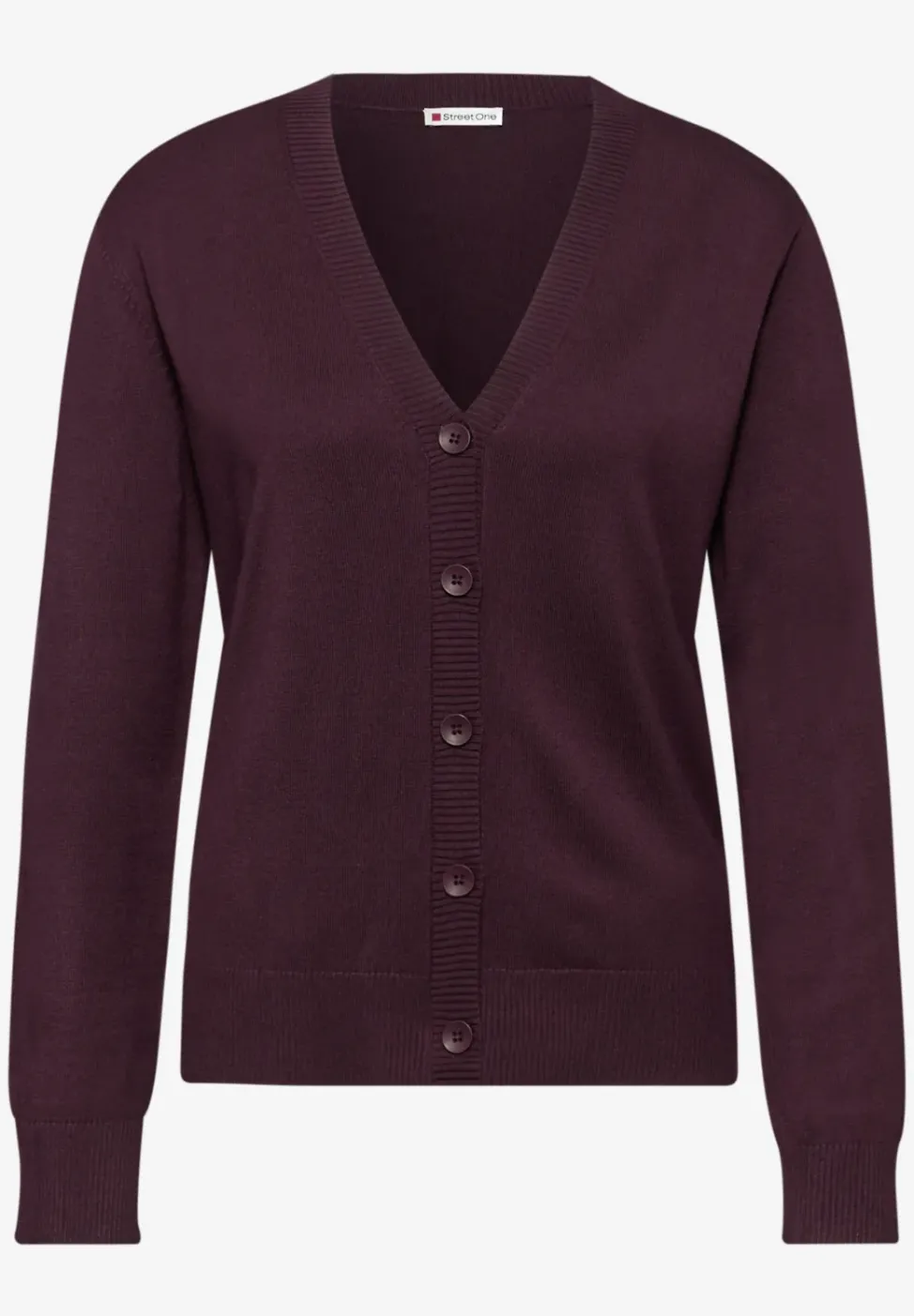 Veste en tricot avec col en V