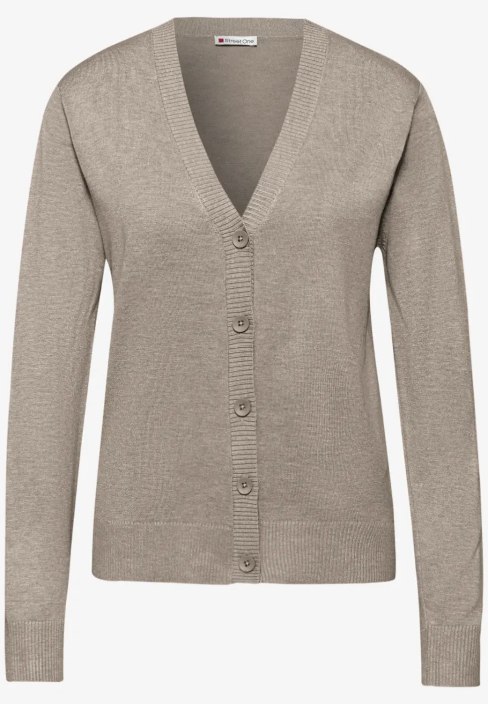 Veste en tricot avec col en V