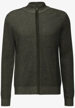 Veste en tricot avec fermeture éclair