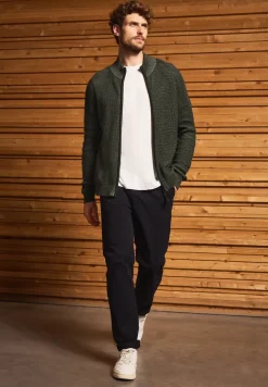 Veste en tricot avec fermeture éclair