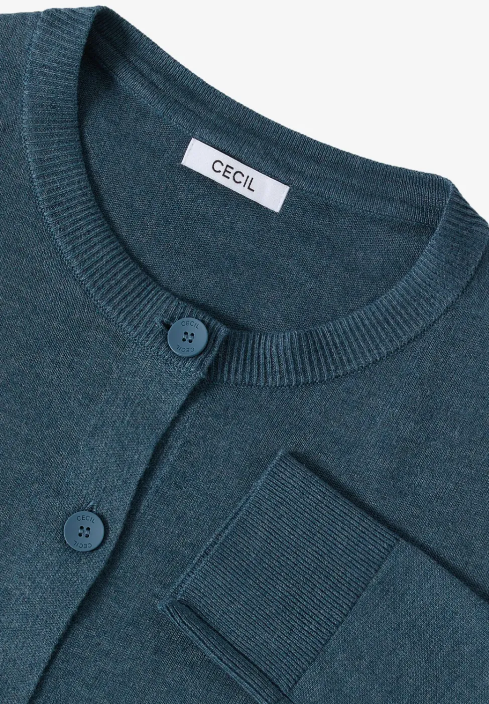 Veste en tricot avec patte de boutonnage