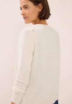 Veste en tricot avec patte de boutonnage