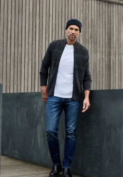 Veste en tricot à rayures