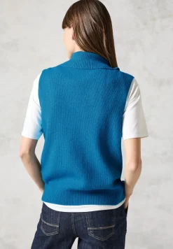Veste en tricot sans manches