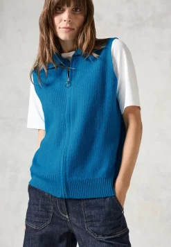 Veste en tricot sans manches