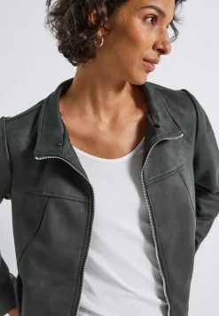 Veste en velours avec capuche
