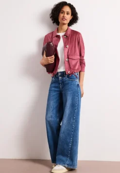 Veste en velours avec fermeture à boutons