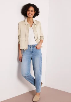 Veste en velours avec fermeture à boutons
