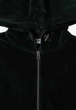 Veste en velours côtelé avec capuche